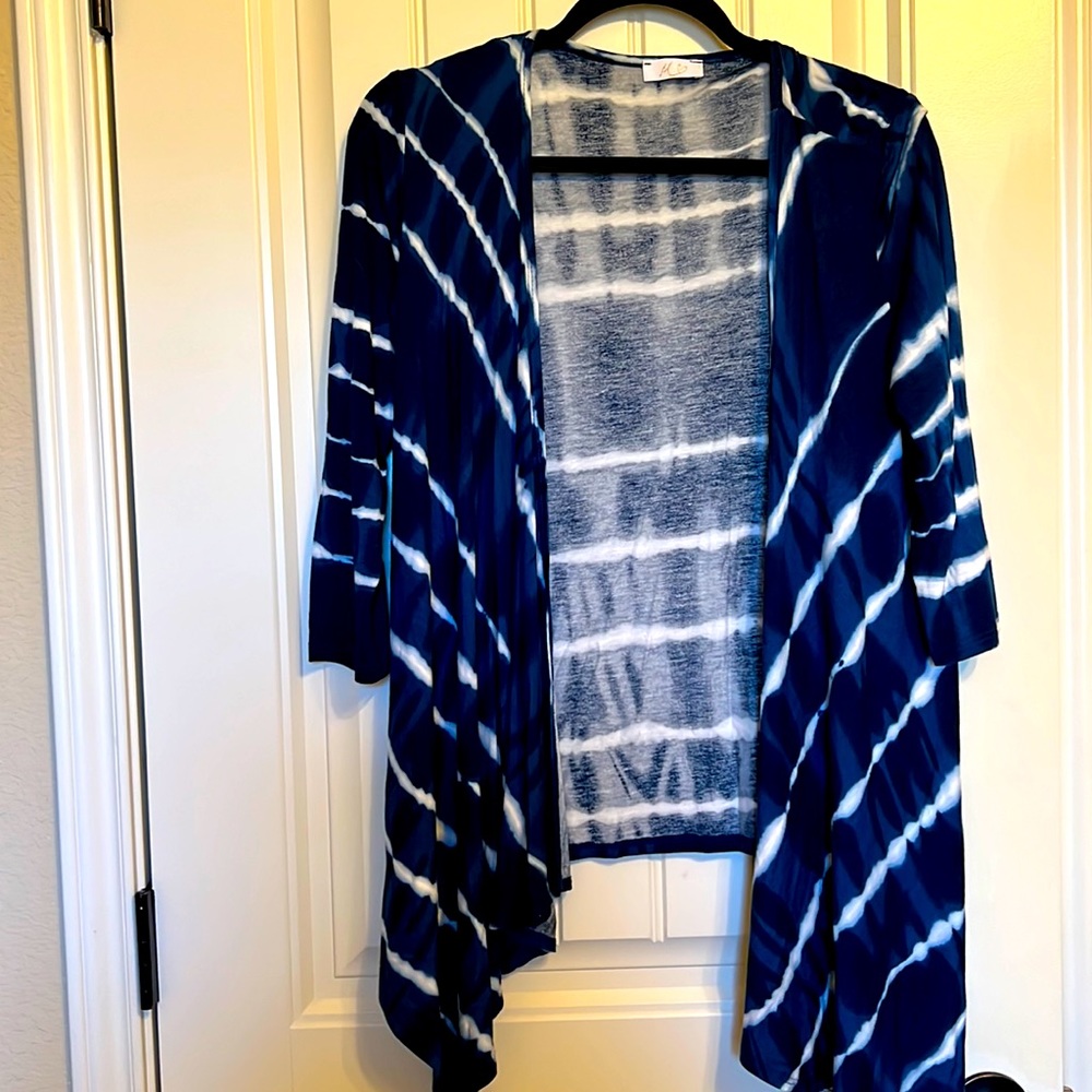 Blue cardigan